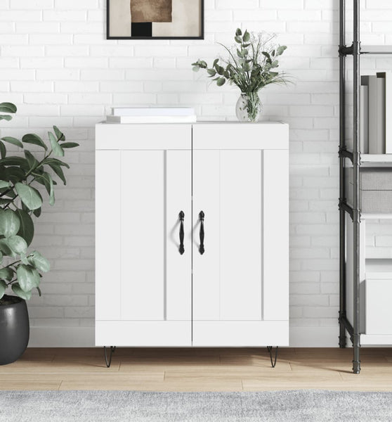 Sideboard Hochglanz-Weiß 69,5x34x90 cm Holzwerkstoff