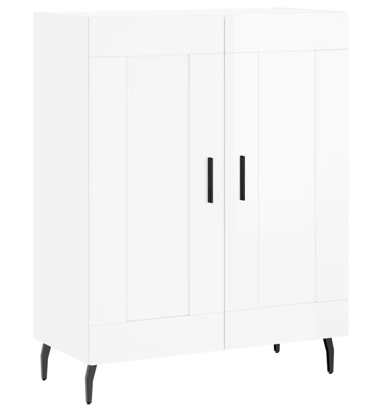 Sideboard Hochglanz-Weiß 69,5x34x90 cm Holzwerkstoff