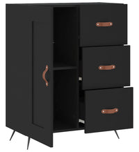 Sideboard Schwarz 69,5x34x90 cm Holzwerkstoff