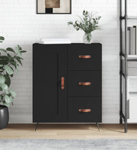 Sideboard Schwarz 69,5x34x90 cm Holzwerkstoff