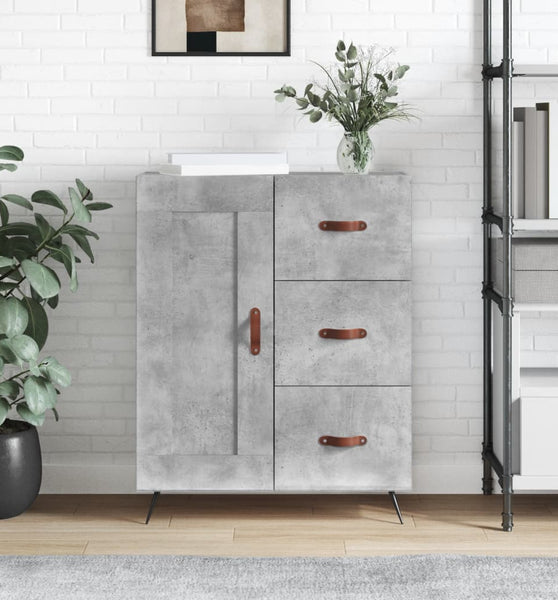 Sideboard Betongrau 69,5x34x90 cm Holzwerkstoff
