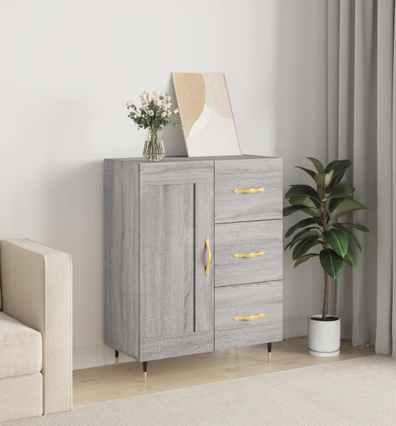 Sideboard Grau Sonoma 69,5x34x90 cm Holzwerkstoff