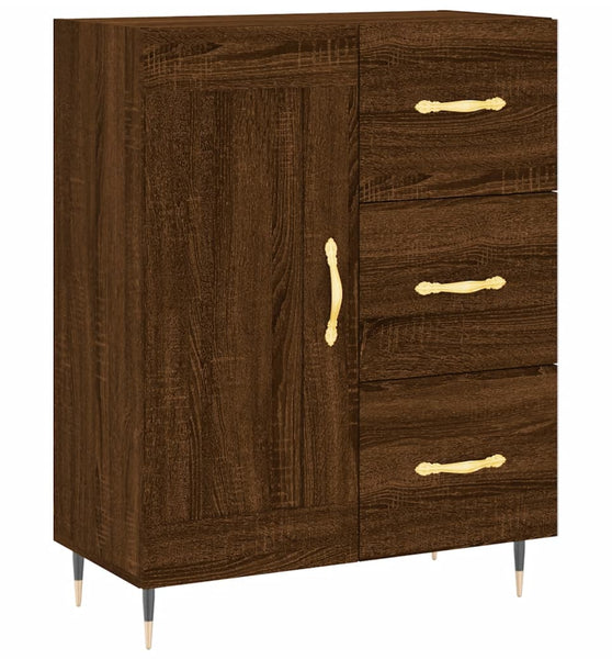 Sideboard Braun Eichen-Optik 69,5x34x90 cm Holzwerkstoff