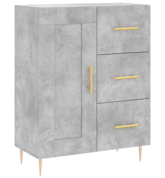 Sideboard Betongrau 69,5x34x90 cm Holzwerkstoff