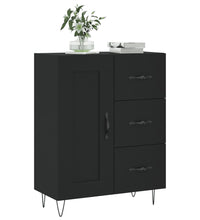 Sideboard Schwarz 69,5x34x90 cm Holzwerkstoff