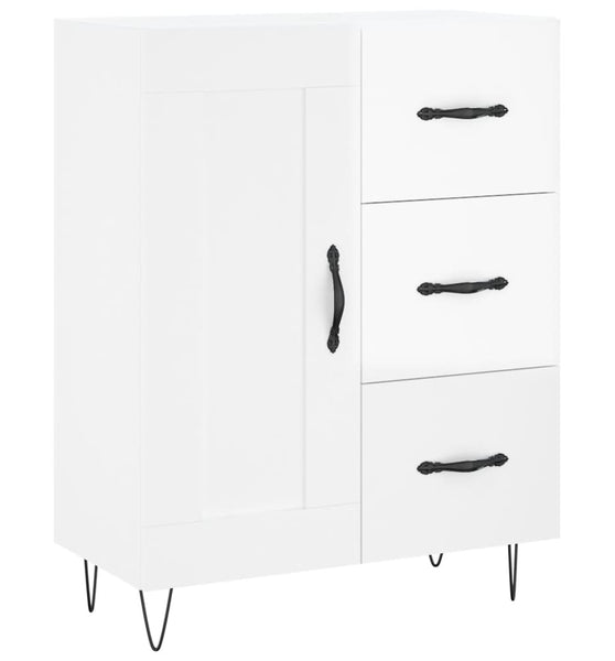 Sideboard Hochglanz-Weiß 69,5x34x90 cm Holzwerkstoff