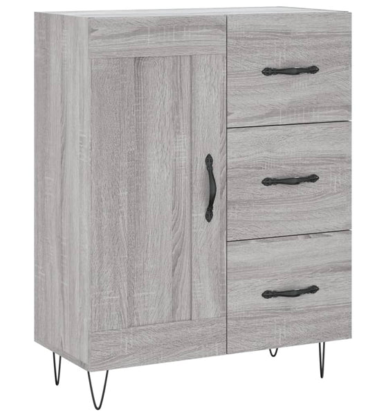 Sideboard Grau Sonoma 69,5x34x90 cm Holzwerkstoff