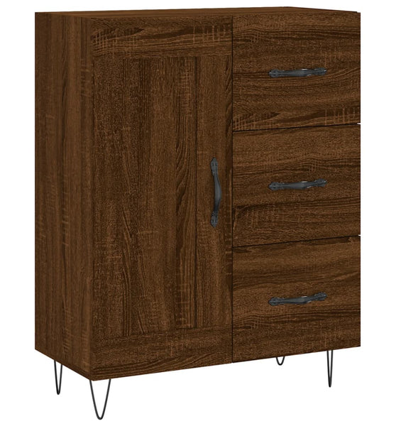 Sideboard Braun Eichen-Optik 69,5x34x90 cm Holzwerkstoff