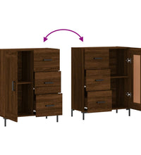 Sideboard Braun Eichen-Optik 69,5x34x90 cm Holzwerkstoff
