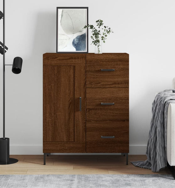 Sideboard Braun Eichen-Optik 69,5x34x90 cm Holzwerkstoff