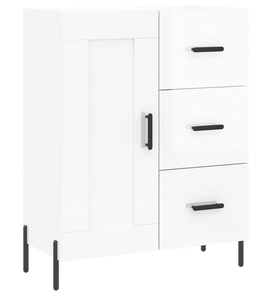 Sideboard Hochglanz-Weiß 69,5x34x90 cm Holzwerkstoff