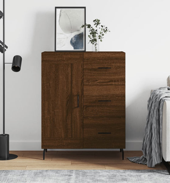 Sideboard Braun Eichen-Optik 69,5x34x90 cm Holzwerkstoff