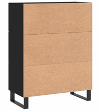 Sideboard Schwarz 69,5x34x90 cm Holzwerkstoff