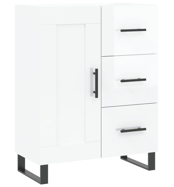 Sideboard Hochglanz-Weiß 69,5x34x90 cm Holzwerkstoff