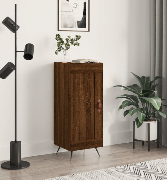Sideboard Braun Eichen-Optik 34,5x34x90 cm Holzwerkstoff