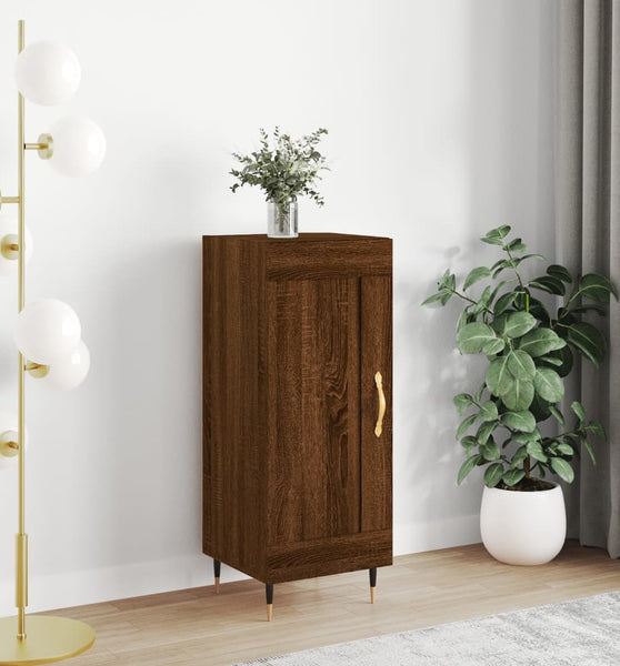 Sideboard Braun Eichen-Optik 34,5x34x90 cm Holzwerkstoff