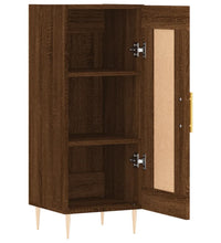 Sideboard Braun Eichen-Optik 34,5x34x90 cm Holzwerkstoff