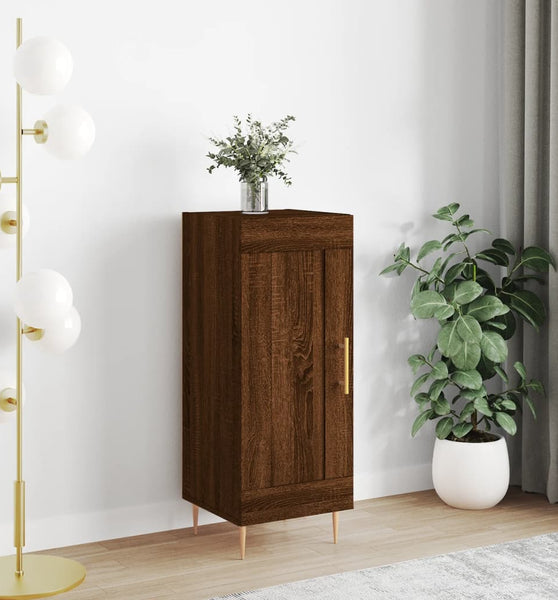 Sideboard Braun Eichen-Optik 34,5x34x90 cm Holzwerkstoff