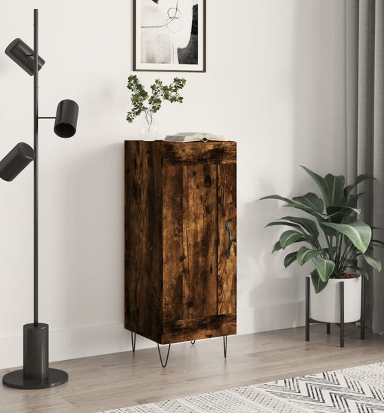 Sideboard Räuchereiche 34,5x34x90 cm Holzwerkstoff
