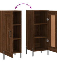 Sideboard Braun Eichen-Optik 34,5x34x90 cm Holzwerkstoff