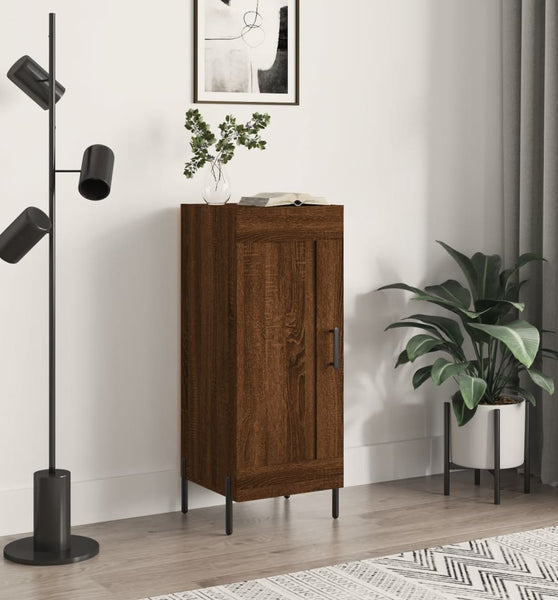 Sideboard Braun Eichen-Optik 34,5x34x90 cm Holzwerkstoff