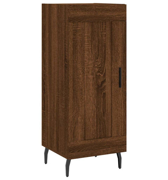 Sideboard Braun Eichen-Optik 34,5x34x90 cm Holzwerkstoff