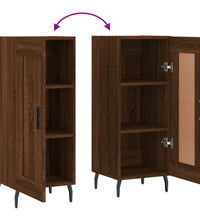 Sideboard Braun Eichen-Optik 34,5x34x90 cm Holzwerkstoff