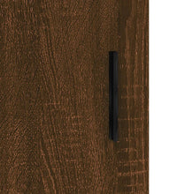 Sideboard Braun Eichen-Optik 34,5x34x90 cm Holzwerkstoff