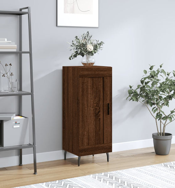 Sideboard Braun Eichen-Optik 34,5x34x90 cm Holzwerkstoff