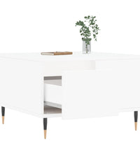 Couchtisch Weiß 55x55x36,5 cm Holzwerkstoff