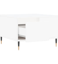 Couchtisch Weiß 55x55x36,5 cm Holzwerkstoff