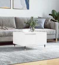 Couchtisch Weiß 55x55x36,5 cm Holzwerkstoff