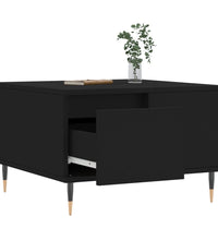 Couchtisch Schwarz 55x55x36,5 cm Holzwerkstoff