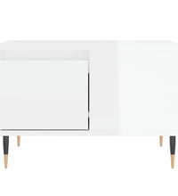 Couchtisch Hochglanz-Weiß 55x55x36,5 cm Holzwerkstoff