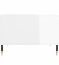 Couchtisch Hochglanz-Weiß 55x55x36,5 cm Holzwerkstoff