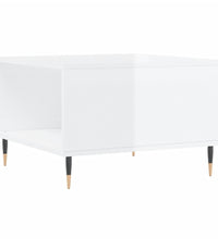 Couchtisch Hochglanz-Weiß 55x55x36,5 cm Holzwerkstoff