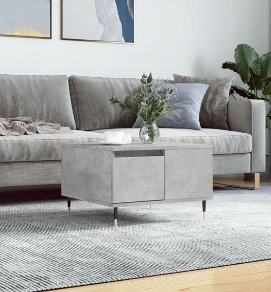 Couchtisch Betongrau 55x55x36,5 cm Holzwerkstoff