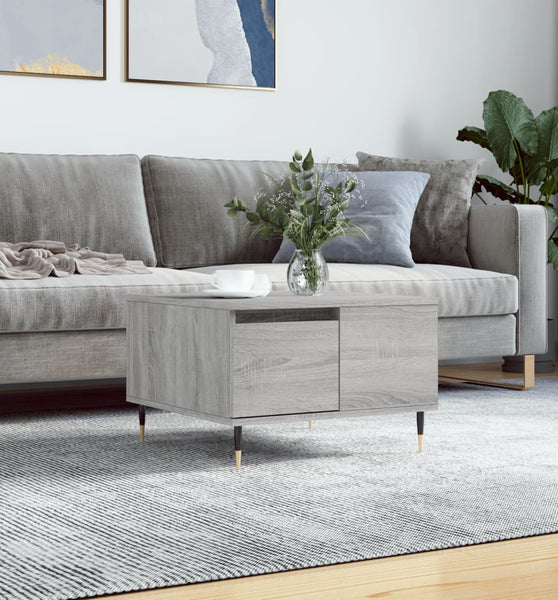 Couchtisch Grau Sonoma 55x55x36,5 cm Holzwerkstoff