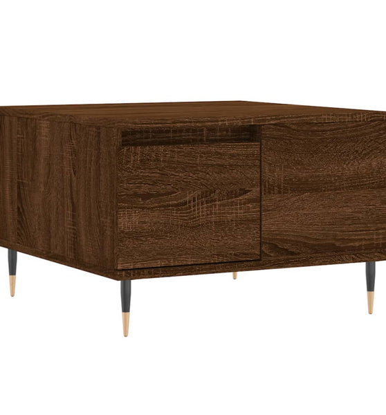 Couchtisch Braun Eichen-Optik 55x55x36,5 cm Holzwerkstoff
