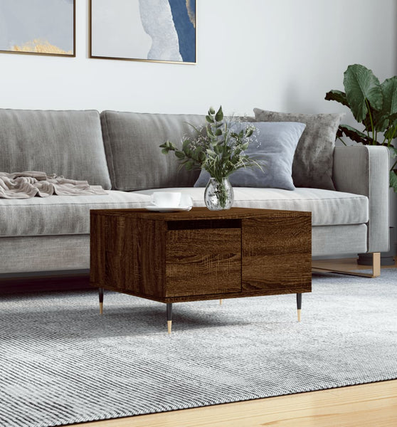 Couchtisch Braun Eichen-Optik 55x55x36,5 cm Holzwerkstoff