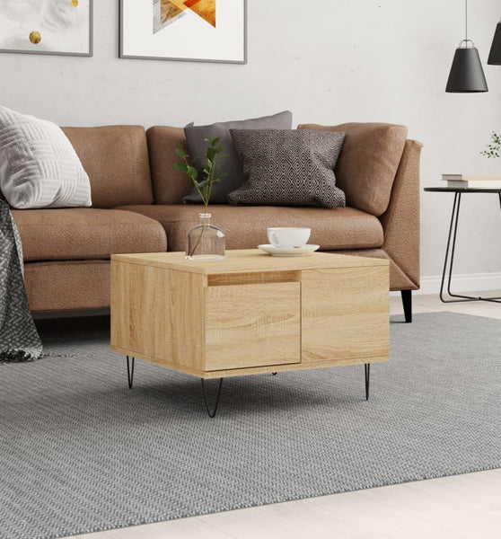 Couchtisch Sonoma-Eiche 55x55x36,5 cm Holzwerkstoff