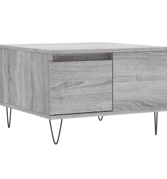 Couchtisch Grau Sonoma 55x55x36,5 cm Holzwerkstoff