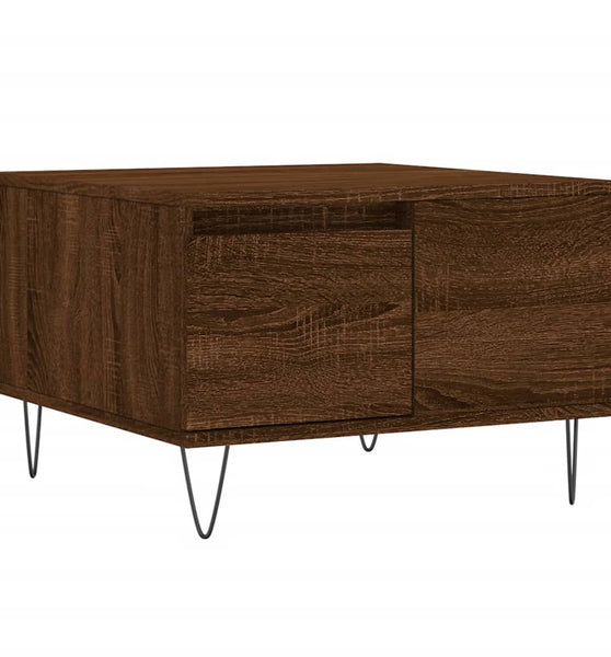 Couchtisch Braun Eichen-Optik 55x55x36,5 cm Holzwerkstoff