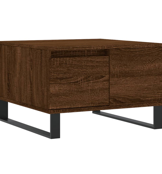 Couchtisch Braun Eichen-Optik 55x55x36,5 cm Holzwerkstoff