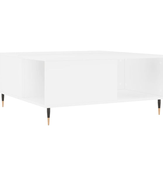 Couchtisch Weiß 80x80x36,5 cm Holzwerkstoff