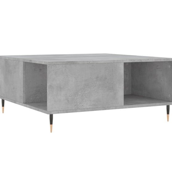 Couchtisch Betongrau 80x80x36,5 cm Holzwerkstoff