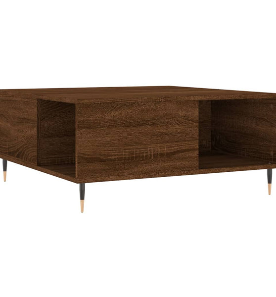 Couchtisch Braun Eichen-Optik 80x80x36,5 cm Holzwerkstoff
