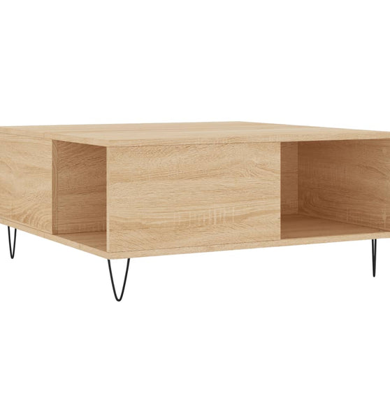 Couchtisch Sonoma-Eiche 80x80x36,5 cm Holzwerkstoff