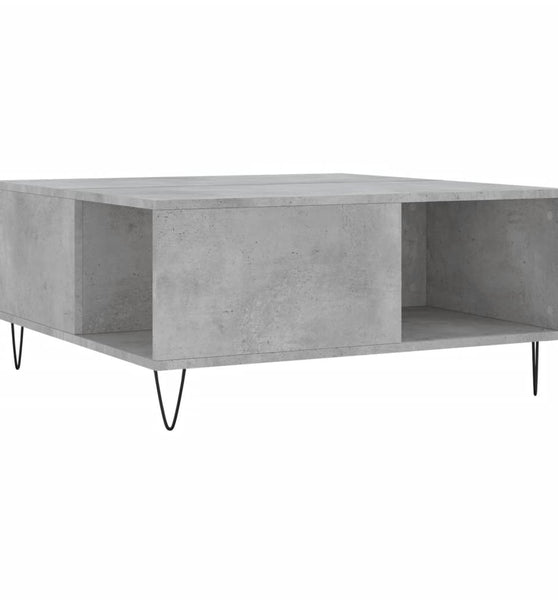 Couchtisch Betongrau 80x80x36,5 cm Holzwerkstoff