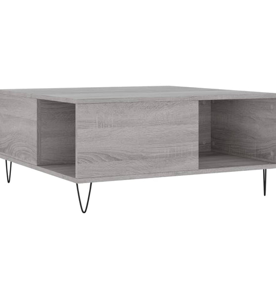 Couchtisch Grau Sonoma 80x80x36,5 cm Holzwerkstoff